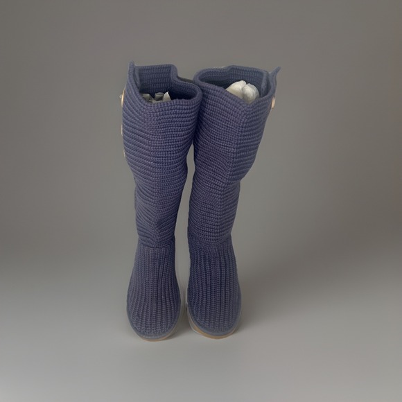 UGG Australia Boots Classic Cardy Knit Tall Boot Womens 8 Sweater Cottage Core - Picture 11 of 13